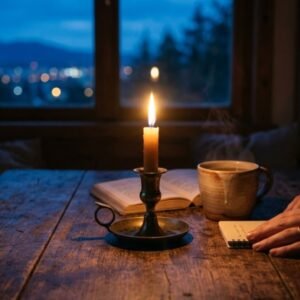 Vela Artesanal de Cera de Abeja Calma